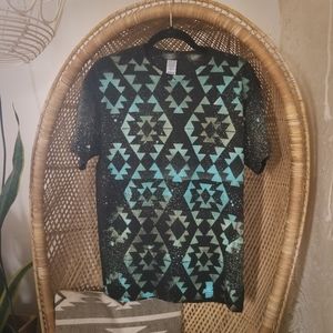 One-of-a-kind Hand Dyed Southwestern Tee